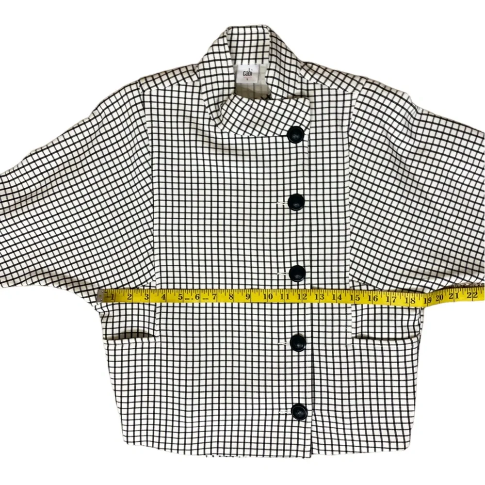 CAbi Windowpane Jacket Small NWT - Picture 9 of 15
